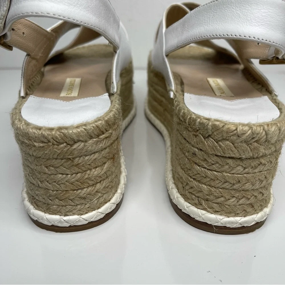 PALOMA BARCELO Loubularia Espadrille Flatforms White Size 40 Revolve